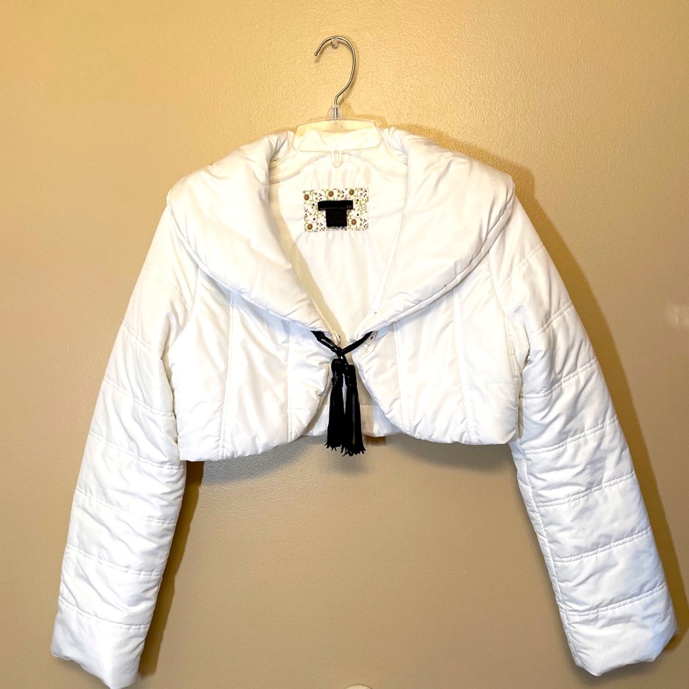 Forever 21 white bolero jacket